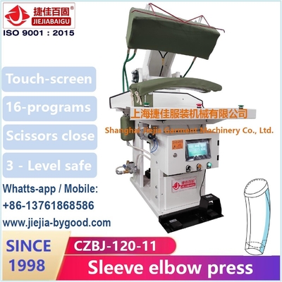 De Elleboog van de kostuumkoker en PLC van Front Dress Press Machine Touch Sreen