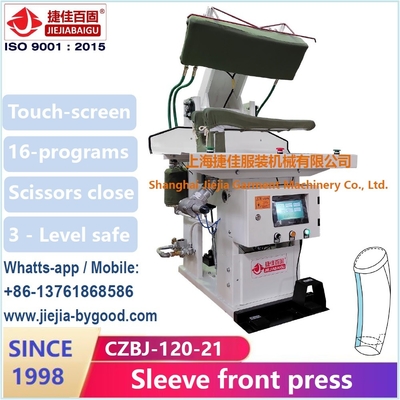 De Elleboog van de kostuumkoker en PLC van Front Dress Press Machine Touch Sreen