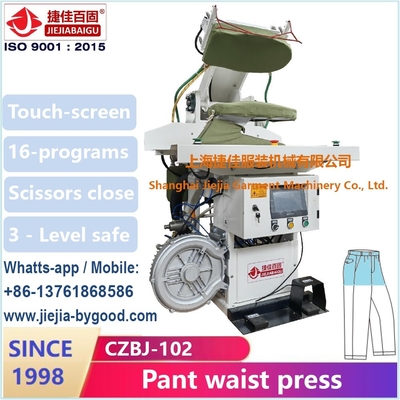 Waist Clamp Stretch Trouser Pressing Machine voor rimpelvrije stoomverwarmingssysteem