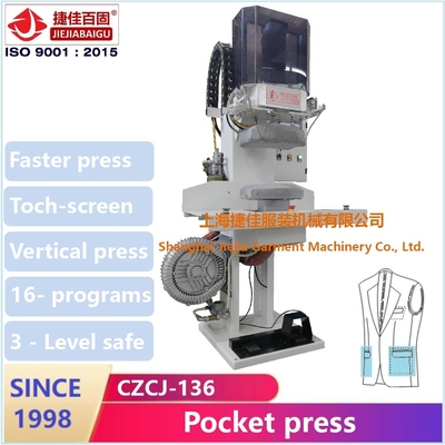 Touch Screen PLC Controle pocket flap dubbele kop verticale persmachine