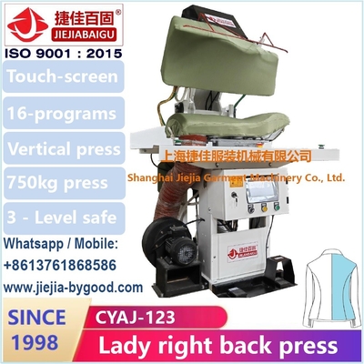 Het Kledingstuk van de de Fabrieks 1998 Volledige Waaier van Shanghai Jiejiabaigu het Strijken de kledingsrug van de Machinedame