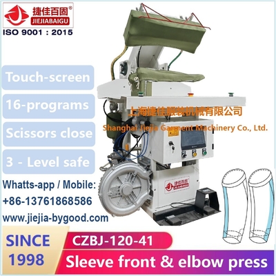 De Elleboog van de kostuumkoker en PLC van Front Dress Press Machine Touch Sreen