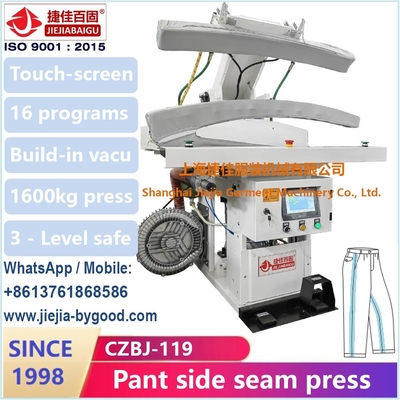 Touchscreen kledingpressemachine met instelbare druk voor full pants broek kastjes stoompersmachine