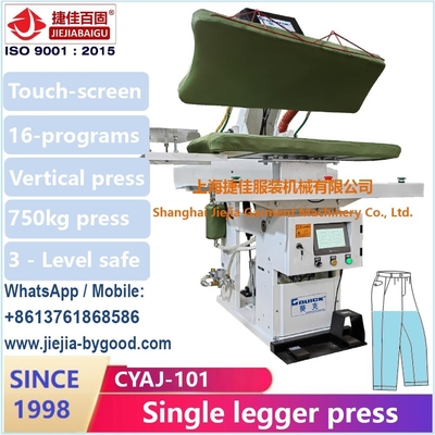 Wasgoedbroek Broek Legger Press Machine Verticale Press Automatisch aanraakscherm besturingssysteem