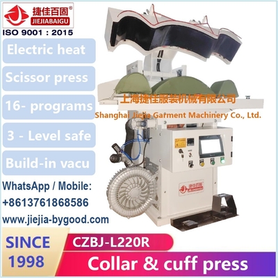 Wasmachine stoompers SS-shirt kraag manchet persmachine apparatuur touchscreen